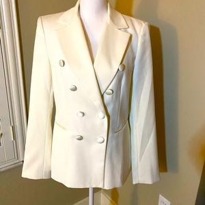 WHBM cream blazer size 8